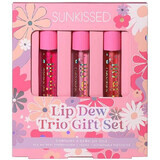 Set de aceites labiales, Sunkissed, Lip Dew Trio Aceites labiales de regalo, 3 piezas