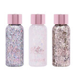 Set di 3 gel glitterati per viso e corpo, Handaiyan