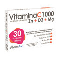 Vitamina C 1000 + Zn + D3 + Mg, 30 capsule, PharmA-Z