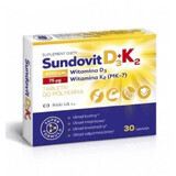 Sundovit D3 + K2, 30 compresse