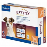 Antiparassitario per cani 4-10 Kg Effitix S, 4 pipette, Virbac