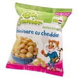 Cuori Eco senza glutine con formaggio cheddar, 50 g, Bio Junior