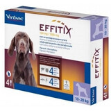 Antiparassitario per cani 10-20 Kg Effitix M, 4 pipette, Virbac