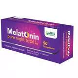 Melatonina Pura Noche Total, 5 mg, 50 comprimidos, Adya Green Pharma