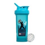 Gnc Blender Bottiglia Shaker Bottiglia Shaker Classico Edizione Capitan America, 828 Ml