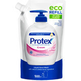 Sapone liquido Protex Cream con protezione antibatterica naturale ricarica da 500 ml