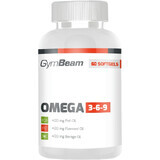 GymBeam Omega 3-6-9, geschmacksneutral, 60 Kapseln