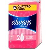 Always Ultra super super plus sanitary napkins 32 pcs