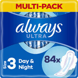 Serviettes hygiéniques Always Ultra jour et nuit (V3) avec ailettes 84 pcs