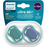 Philips Avent Ultra air neutral pacifier 6-18m boy blue 2 pcs