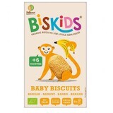 Belkorn BISkids Biscotti integrali biologici per bambini con banane senza zuccheri aggiunti 6M+ 120 g