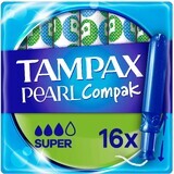 Tampax Compak Pearl Super Tampons with applicator 16 pcs