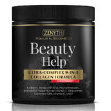 Beauty Help Ultra-Complex 9-in-1 Collagen Formula with Strawberry Flavour, 300 g, Zenyth