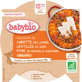 Babybio Carne de porc cu linte 260 g