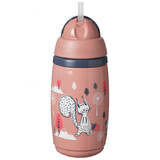 Tommee Tippee Superstar, 12m+, vaso deportivo antigoteo, rosa 266 ml