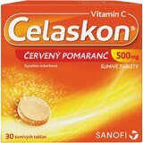 Celaskon Vitamine C 500 mg Orange Rouge 30 comprimés effervescents