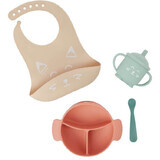 Babymoov Set da pranzo in silicone LEARN´ISY KIT Fox 3 pz.