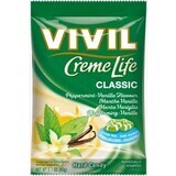 Vivil Bonbons Bonbons Creme Life Classic Vanilla Mint Vanilla Cream Gocce senza zucchero 110 g