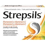 Strepsils Arancione con vitamina C 24 pillole