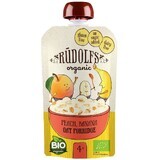 Rudolfs Organic Fruit snack gluten free Peach, banana, wholegrain oat flakes 110 g