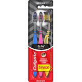 Tandenborstel Colgate Zig Zag Houtskool 3 stuks