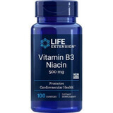 Vitamina B3 Niacina 500mg (100 capsule) Niacina Life Extension