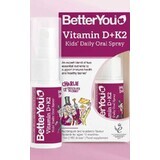 BetterYou Vitamina D+K2 Spray orale quotidiano per bambini Vitamina D3 + K2 15 ml