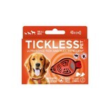 TICKLESS PET ORANGE Dispositivo antizecche a ultrasuoni per animali domestici