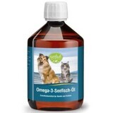 Omega-3 per cani e gatti olio di pesce marino EPA e DHA 500 ml Tierlieb Sanct Bernhard