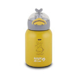 We Care bottiglia in acciaio inox isolata termicamente, giallo, 350 ml, Nava