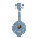 Jouet en bois Banjo, +3 ans, Bleu, Label Label