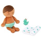 Muñeca de baño niño con pelo castaño y accesorios, +2 años, Lullababy