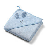 Towel with bamboo hood, Blue, 100 x 100 cm, Babyono