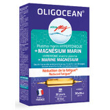 Magnesio marino AquaMag e plasma marino ipertonico, Oligocean, 30 fiale x 10 ml, SuperDiet