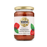 Salsa al basilico biologica con basilico, 350 g, Biona