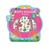 Prinses 3D pluizige stickers, +3 jaar, Avenir