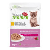 Alimento umido al pollo per gattini da 1 a 12 mesi, 85 g, Natural Trainer