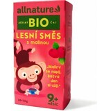 Allnature Tè biologico per bambini Miscela di bosco con lamponi 20×1,5 g, tè alla frutta