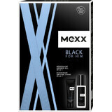 MEXX BLACK MAN deodorante 75ML + gel doccia 50ML 1×1pc, set cosmetico per uomo