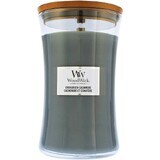 WoodWick Evergreen Cashmere lumânare medie 1×275 g, lumânare parfumată