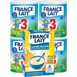 France Lait 3 4x400g + FL terci de grâu. Set 250g 1×1, set lapte praf pentru sugari