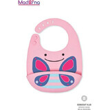 Zoo silicone bib Butterfly 1×1 pc, silicone bib