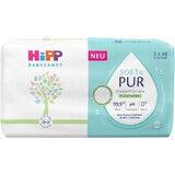 HiPP Babysanft Salviette detergenti morbide e pure 3 x 48 pezzi 3×48 pezzi 3×48 pezzi, salviette umidificate