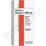 GENERICA Calcio + Vitamina C 1000 mg 1×10 tbl, integratore alimentare