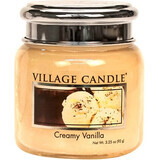 Village Candle Candela profumata in bottiglia - Creamy Vanilla - Gelato alla vaniglia, media 1×1 pz.