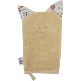 EKO Tovagliolo in cotone con orecchie di gatto beige 20x15 cm 1×1 pz, tovagliolo per bambini