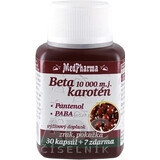 MedPharma BETAKAROTEN 10 000 m.j.+Pantenolo +PABA 1×37 cps, integratore alimentare