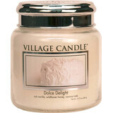 Village Candle Candela profumata in vetro - Dolce Delight - Velvet Delight, media 1×1 pz, candela profumata in vetro