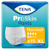 Tena Pants ProSkin, slip assorbenti, taglia XL, 120-160 cm, normale, 15 pezzi