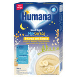 Humana Bedtime porridge 5 cereali con banana, latte, senza zuccheri aggiunti, dopo 6 mesi, 200 g